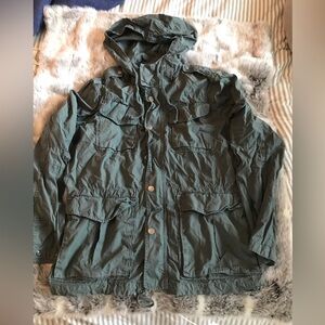 US made Save Khakis United utility jacket green size large